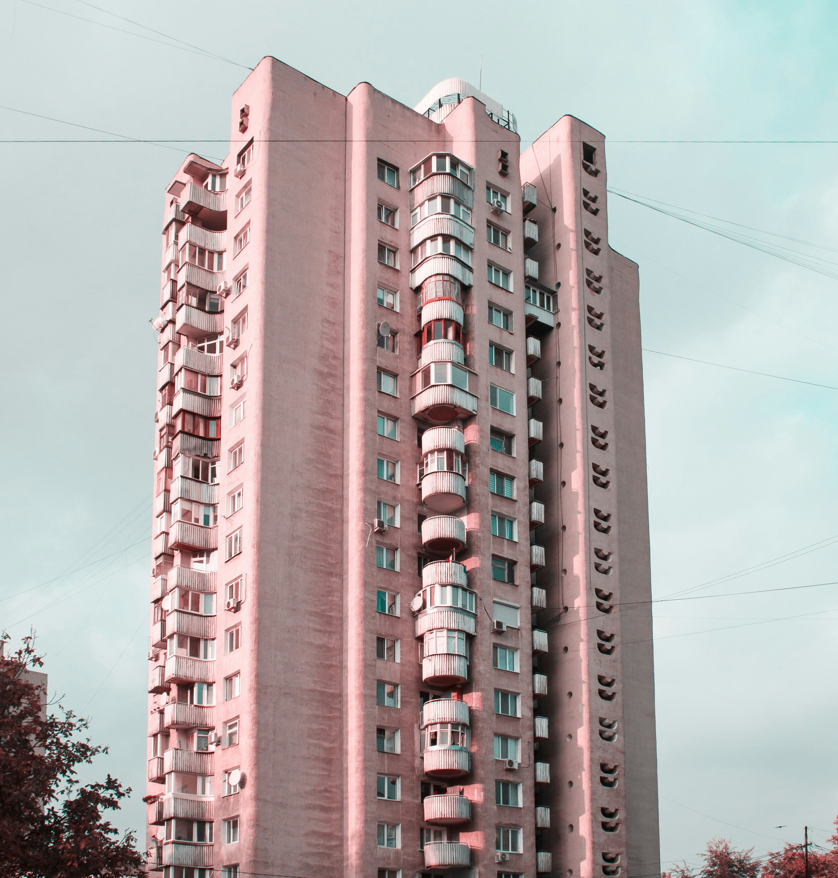 pink concrete building during daytime